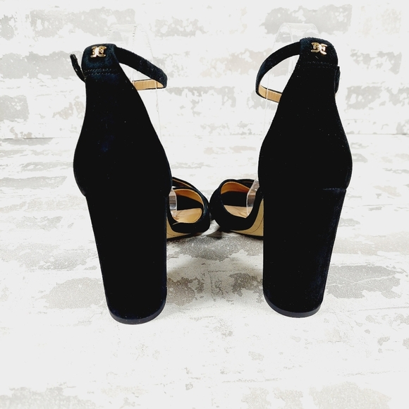 NEW Sam Edelman Yancy Black Heeled Ankle Strap Sandals H263 - Picture 6 of 13